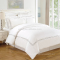 White Embroidered Personalized Hotel Duvet Cover